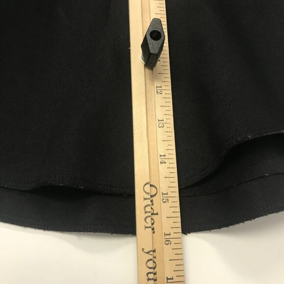 IRO Timothy Skirt Womens US 2 French 34 Black Silk Blend Scuba Mini Back Zip - Picture 9 of 9